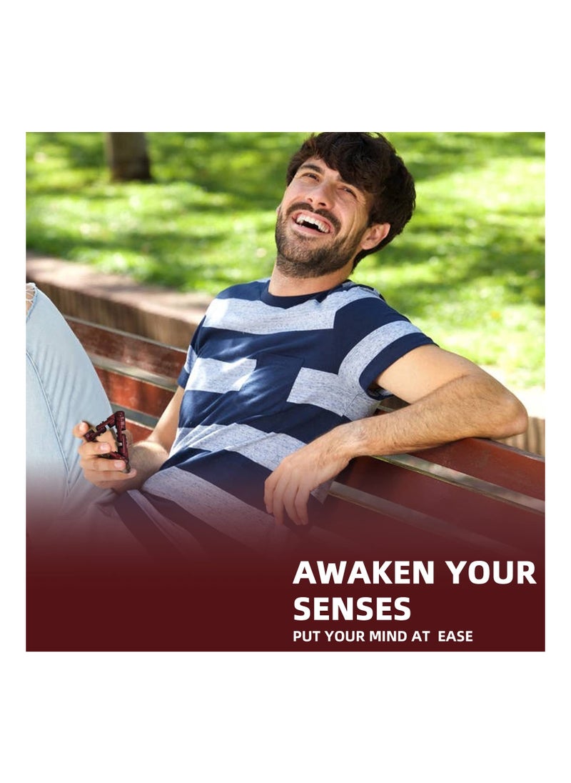 Infinity Flip Alloyed Triangle Toy, Handheld Fidget Stress Relief Toy Anti-Anxiety Fidget Flipper Alloyed Handheld Fidget Flip Toy Infinity Flip for Adults Children Anxiety Stress Relief (Red)