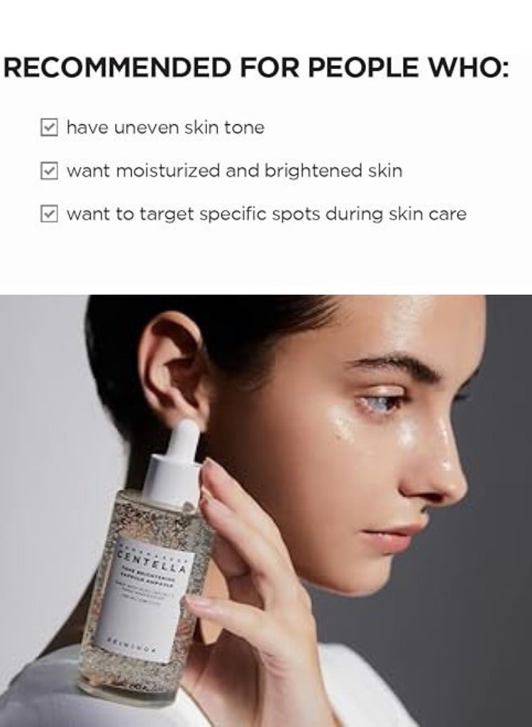 Madagascar Centella Tone Brightening Boosting Pack – Foam Cleanser 125ml, Toner 210ml & Capsule Ampoule 100ml Set – Hydrating & Radiance-Enhancing Skincare Trio 435ml