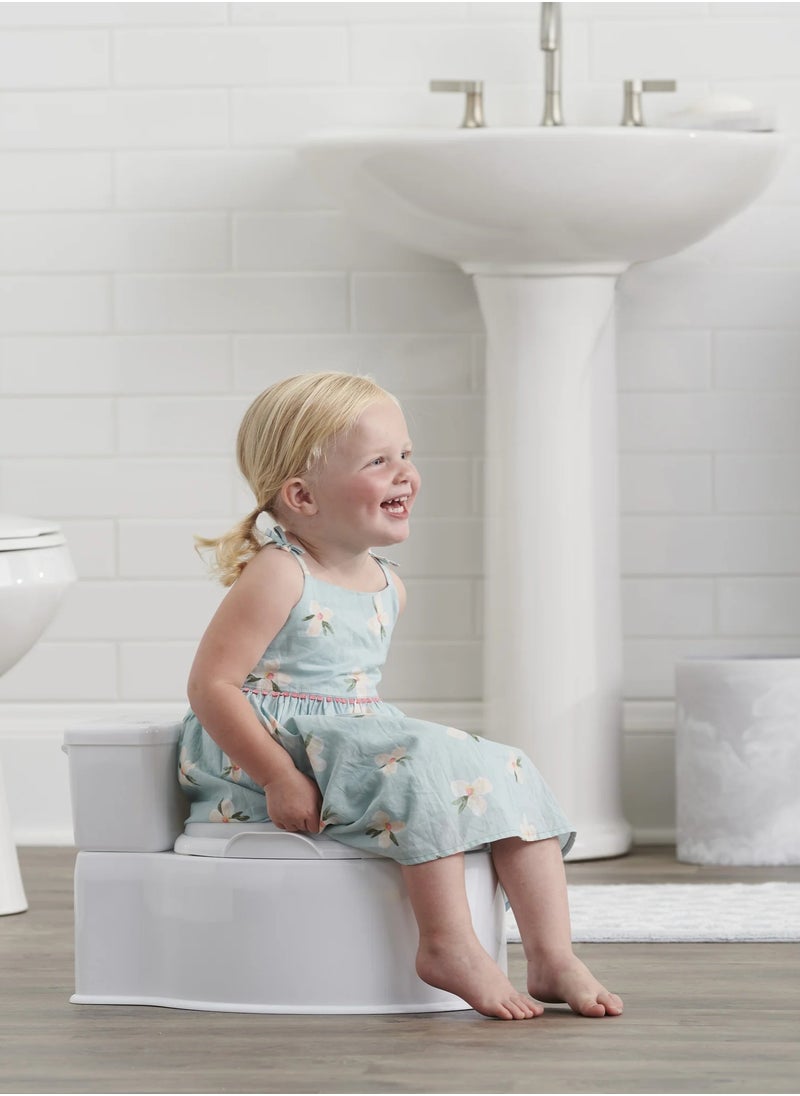 My Little Potty® Training Toilet for Toddlers | 43.2cm x 35.3cm x 26.2cm | Realistic Design with Flush Sound | Removable Seat & Bowl | Built-in Wipes Holder | Easy to Clean