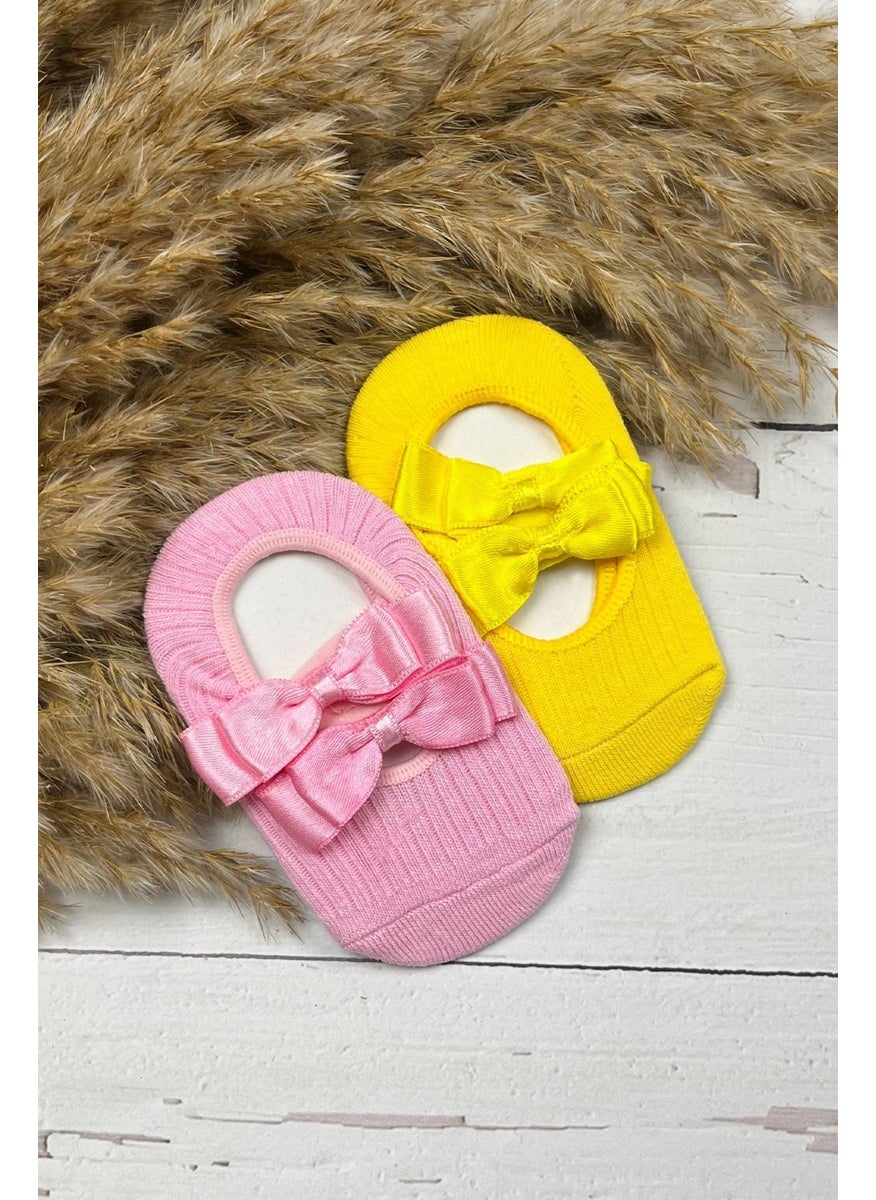 Ada Baby Kids Baby Girls 2-Piece Ballerina Socks with Bow