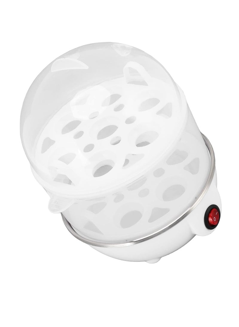 Egg Pot, 350 W, 2 Layers, Holds 14 Eggs, Electric Egg Cooker, Quick Egg Cooker, Auto Shut Off for Hard Eggs (2 Layers White)