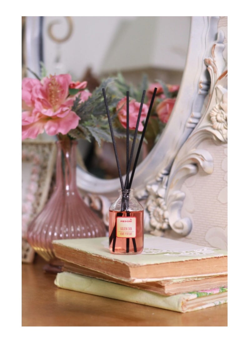 Diffusor with fiber sticks Golden Skin Pack of 3