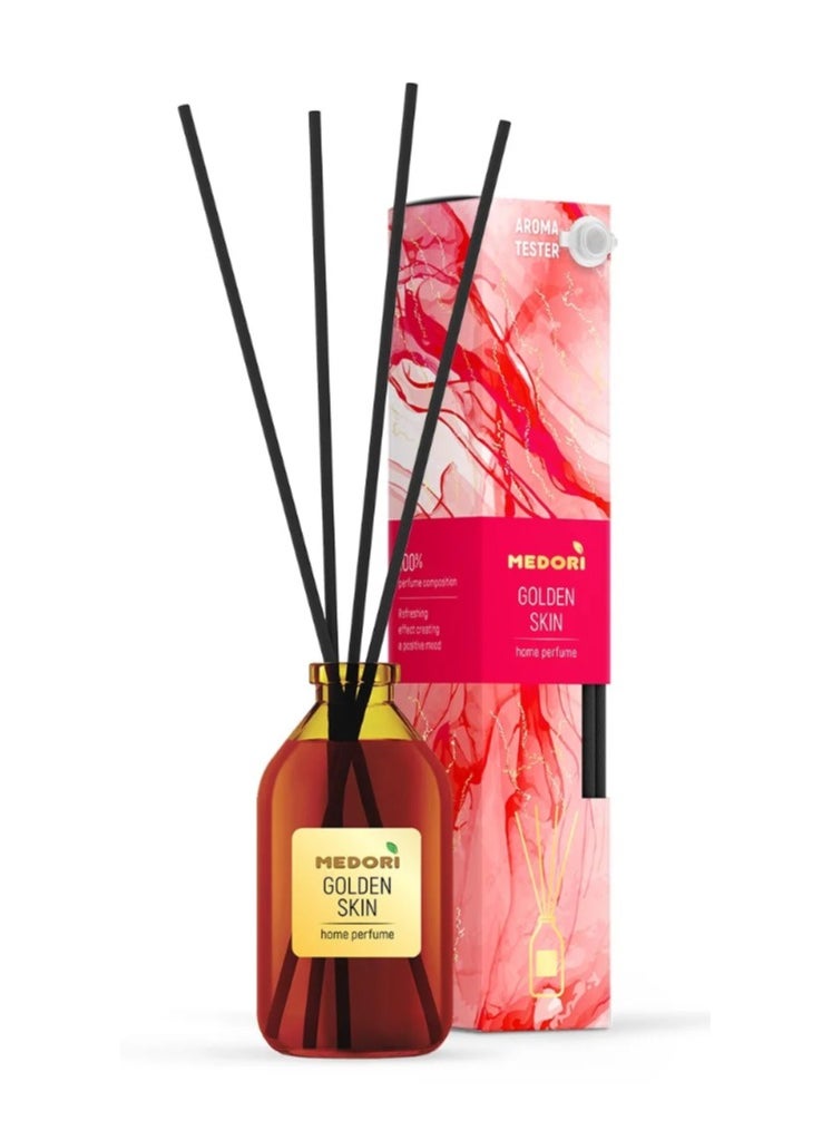 Diffusor with fiber sticks Golden Skin Pack of 3