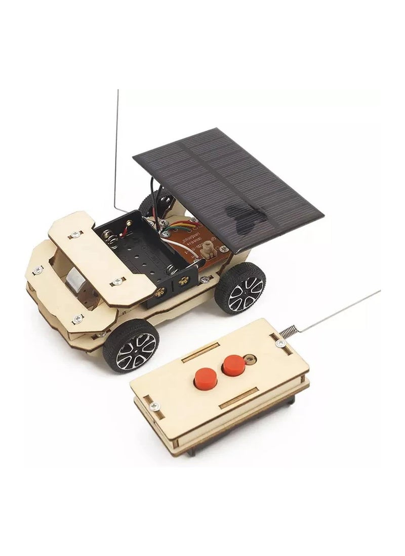 2-in-1 Solar Powered Wireless Remote-Controlled Toy Car, STEM Electronic Science Experiment Educational Toy, Solar DIY Kit for Kids, Fun Learning Toys for Boys and Girls, Outdoor Play and Creativity