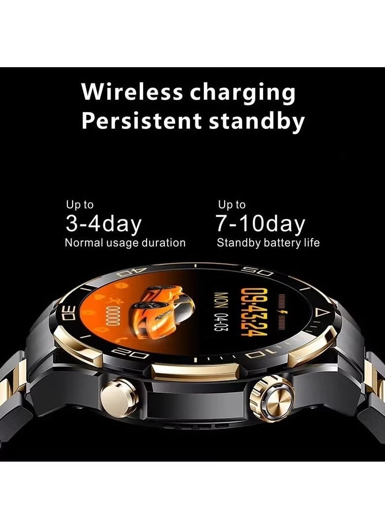 S30 Max Men's Smart Watch – 1.62-inch Display, 4GB ROM, Wireless Charging, NFC, BT Call, Voice Memo, Photo Album, Local Music, Compass | All-in-One Smartwatch for Fitness & Communication