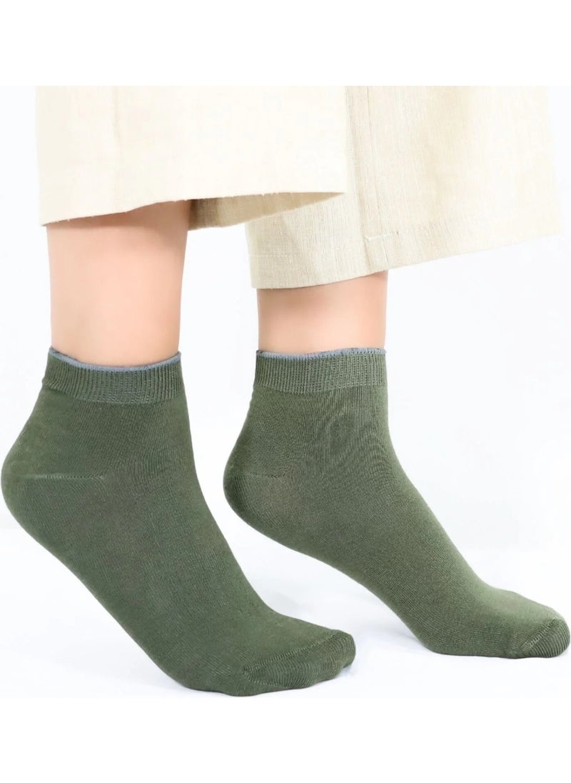 Women's Quality Bamboo Booties Socks (5 Pieces) Seamless Invisible Perfumed Short Model Socks