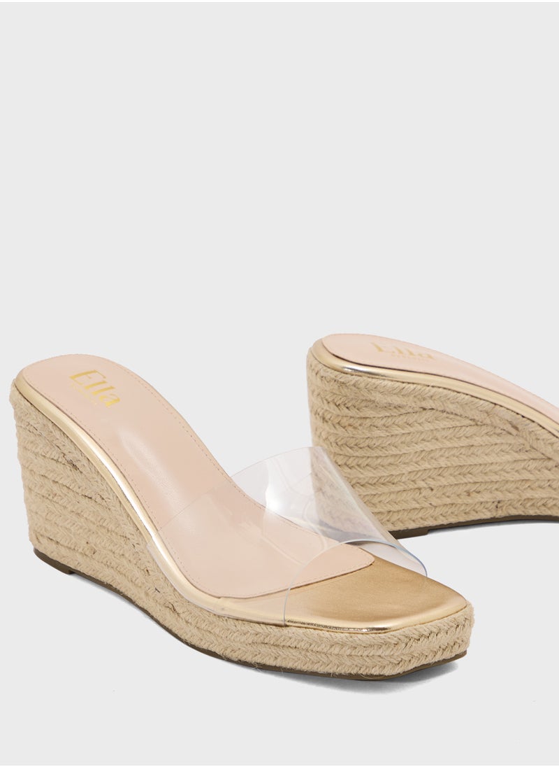 Slip On Mule Wedge Sandal