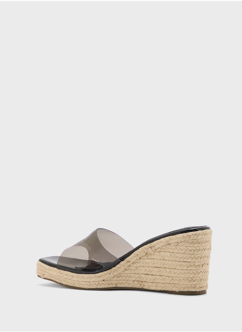 Slip On Mule Wedge Sandal