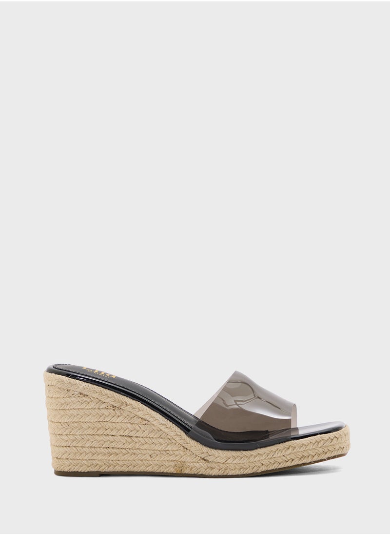 Slip On Mule Wedge Sandal