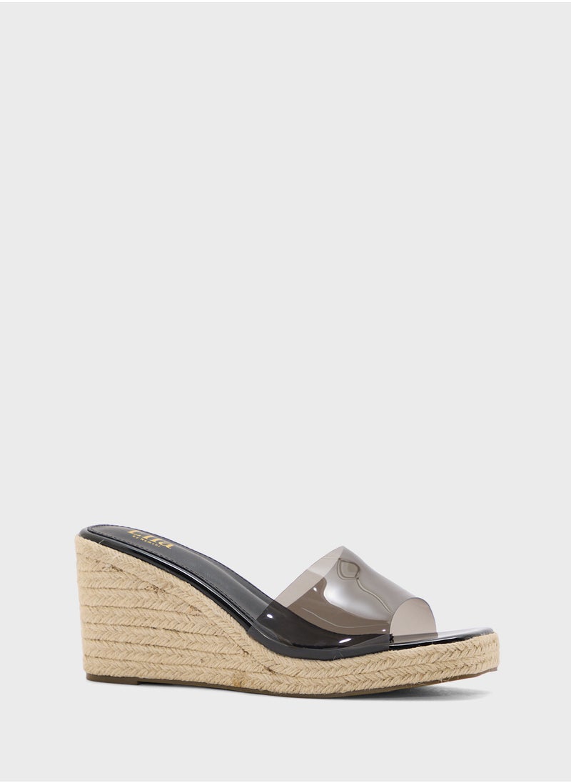 Slip On Mule Wedge Sandal