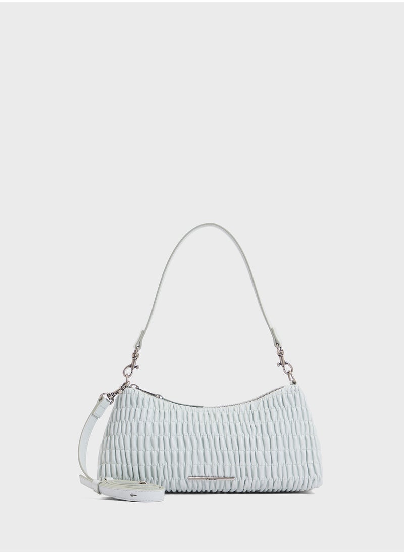 ROUCHED SHOULDER BAG