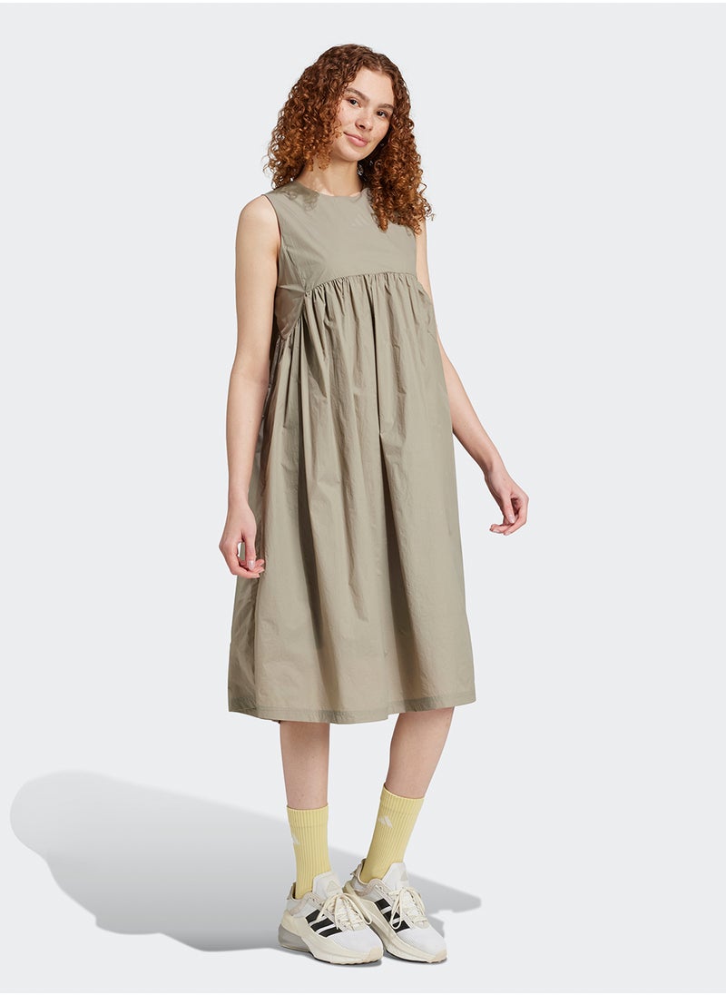 Sleeveless Poplin Dress