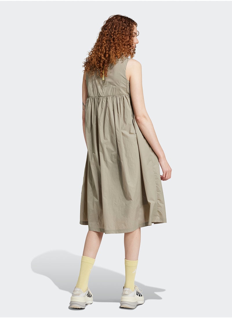 Sleeveless Poplin Dress
