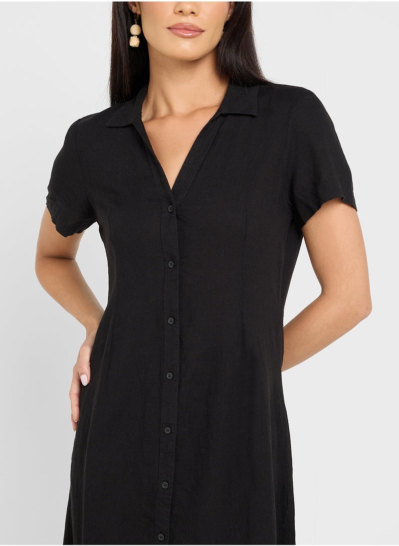 Classic Button-Down Dress