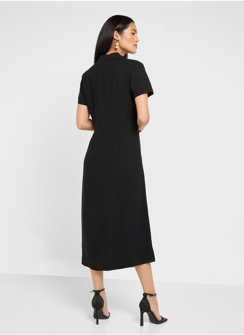 Classic Button-Down Dress
