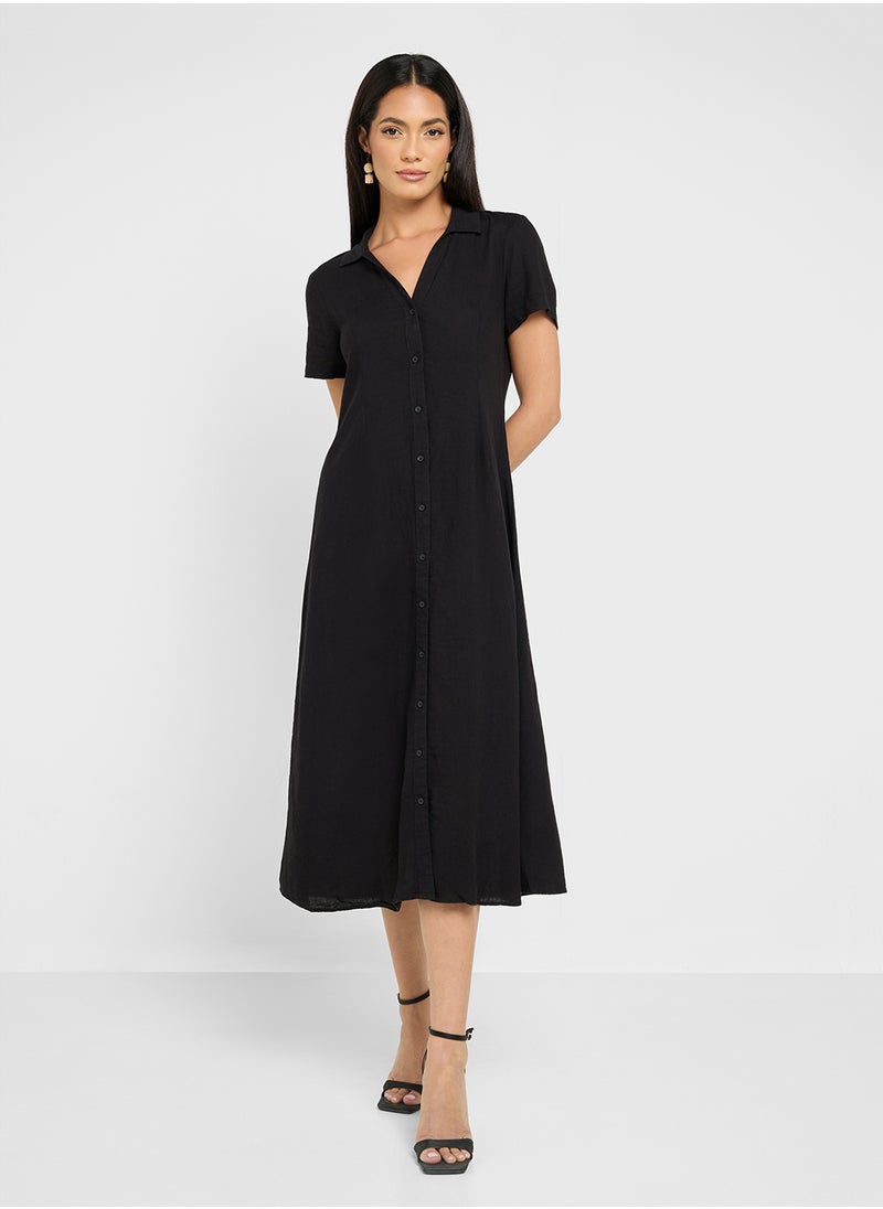 Classic Button-Down Dress