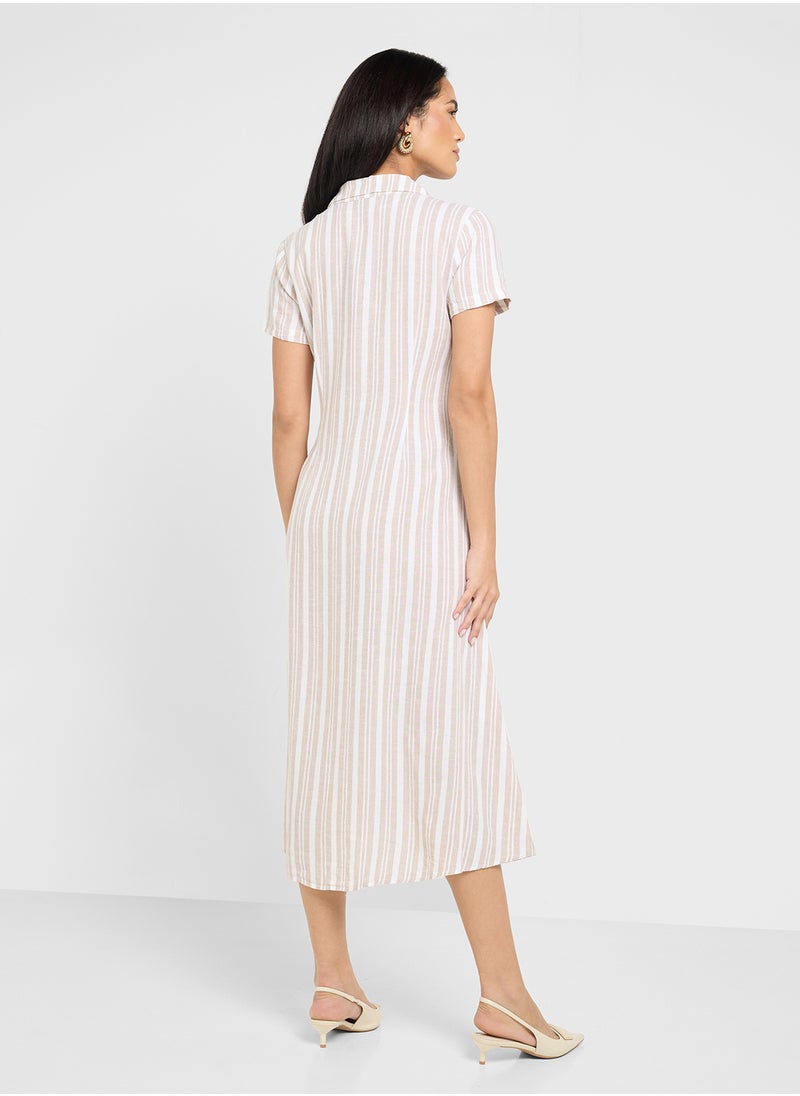 Striped Midi Dress