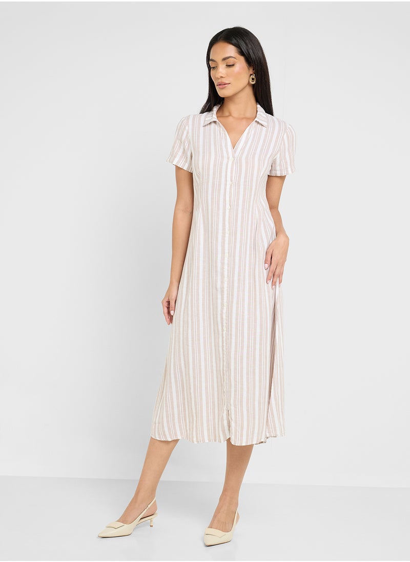 Striped Midi Dress