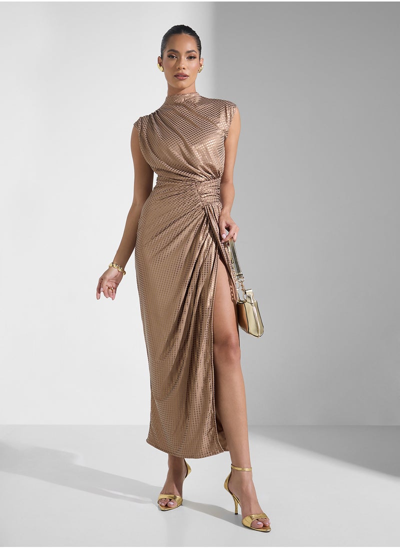Backless Ruched Dress