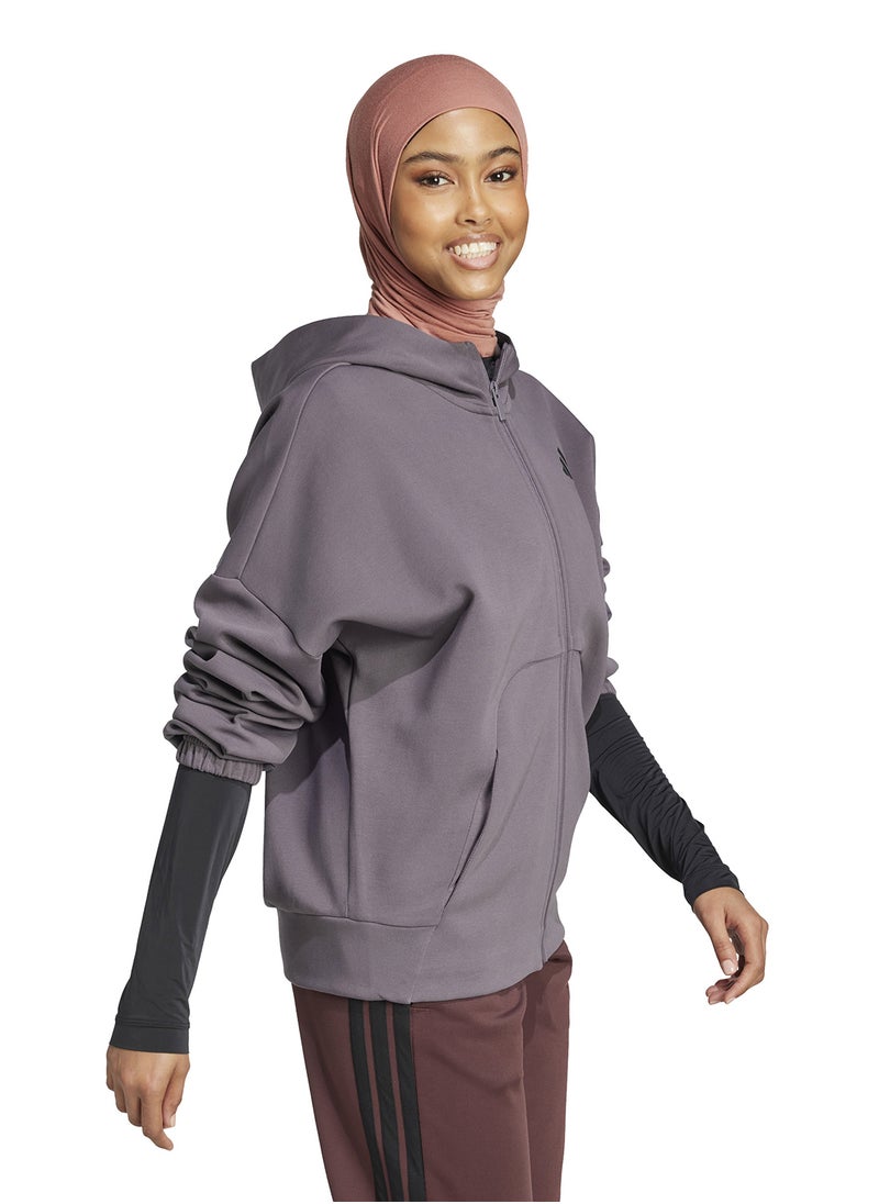 Future Icons Small Logo Full Zip Hoodie