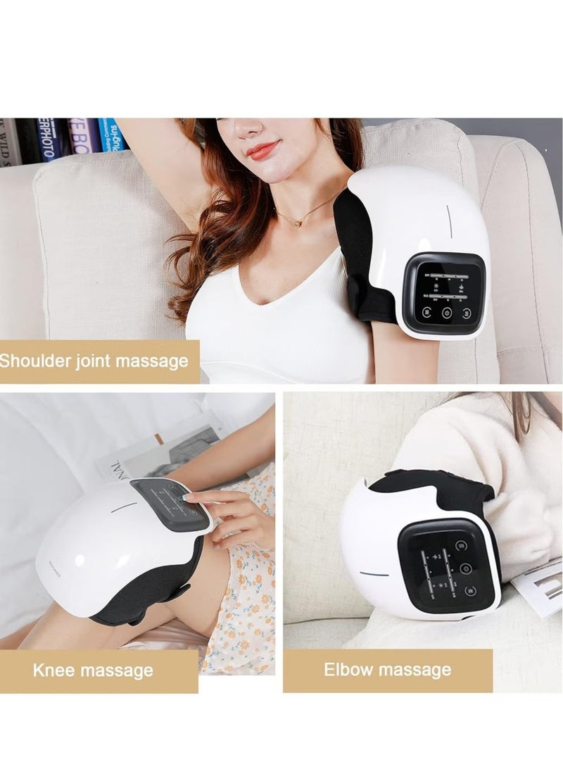 New Knee Massager – Wireless Heating & Vibration Massage, Large LED Screen, Rechargeable Smart Knee Massager, Reduces Joint Pain, Swelling, and Stiffness – Ideal for Knee Relief and Recovery