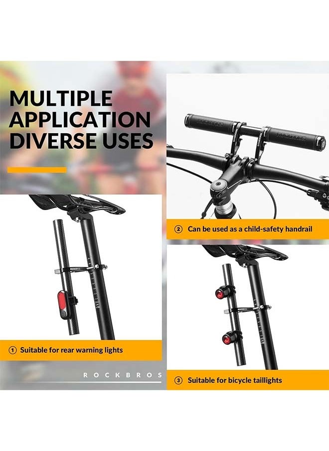 ROCKBROS Bike Handlebar Extender Handlebar Extension Double Bike Handlebar Bracket Lightweight Durable for Holding Bicycle Speedometer, GPS, Phone Mount Holder