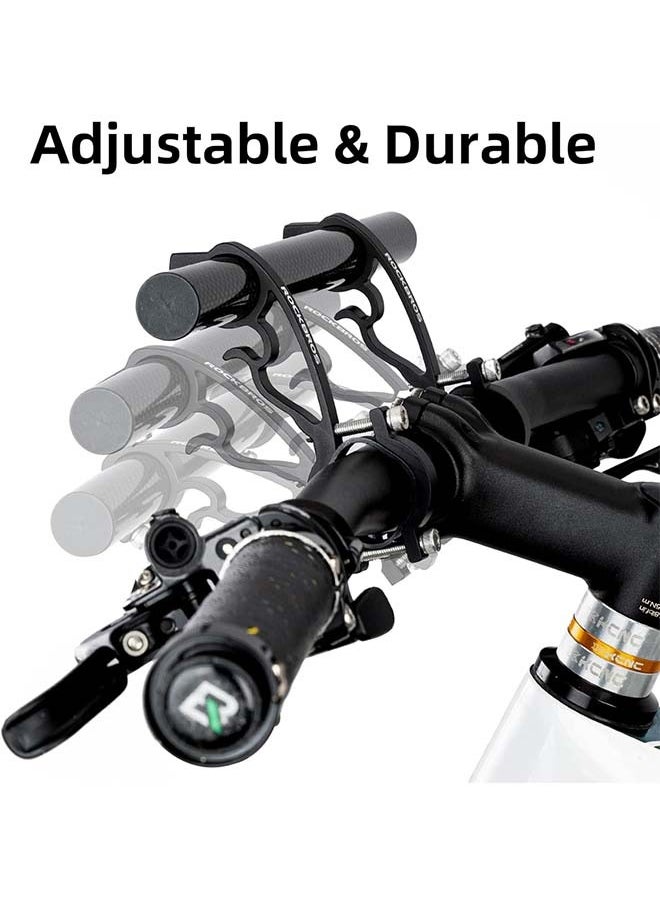 ROCKBROS Bike Handlebar Extender Handlebar Extension Double Bike Handlebar Bracket Lightweight Durable for Holding Bicycle Speedometer, GPS, Phone Mount Holder