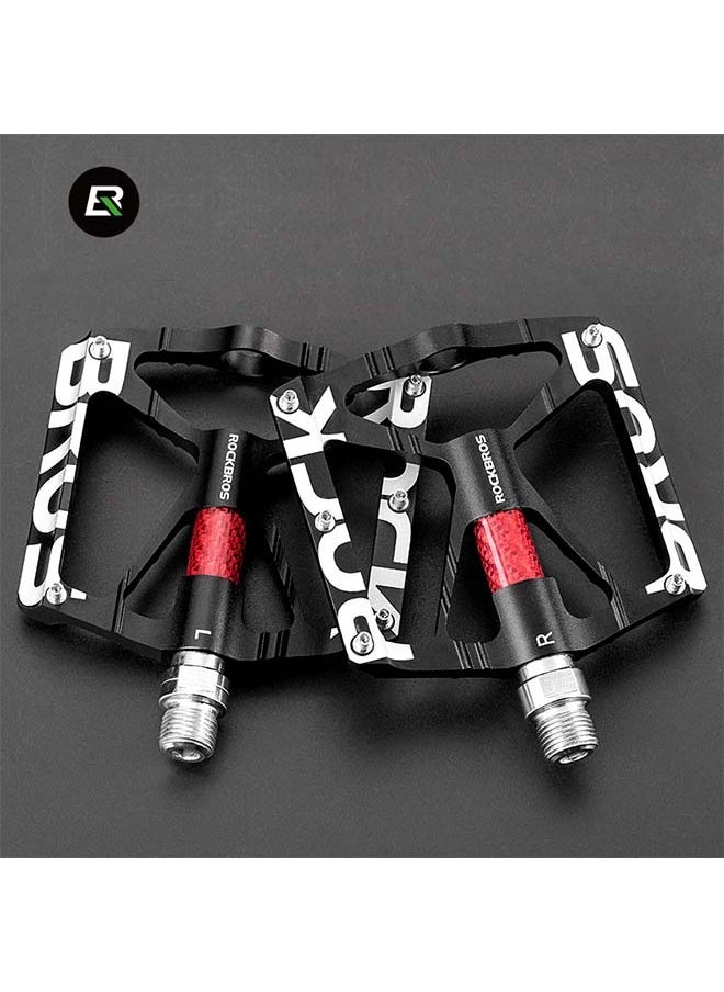 ROCKBROS Mountain Bike Pedals MTB Pedals CNC Non-Slip Lightweight Aluminum Alloy Bicycle Pedals Sealed Bearings Bicycle Platform Pedals 9/16