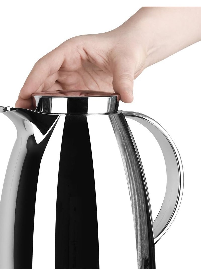 Auberge 0.65L Vacuum Flask – Chrome Insulated Drink Bottle with Screw-Top Lid – Leak-Proof Hot & Cold Beverage Flask for Tea, Coffee, and More – Ideal for Indoor & Outdoor Use – Made in Germany
