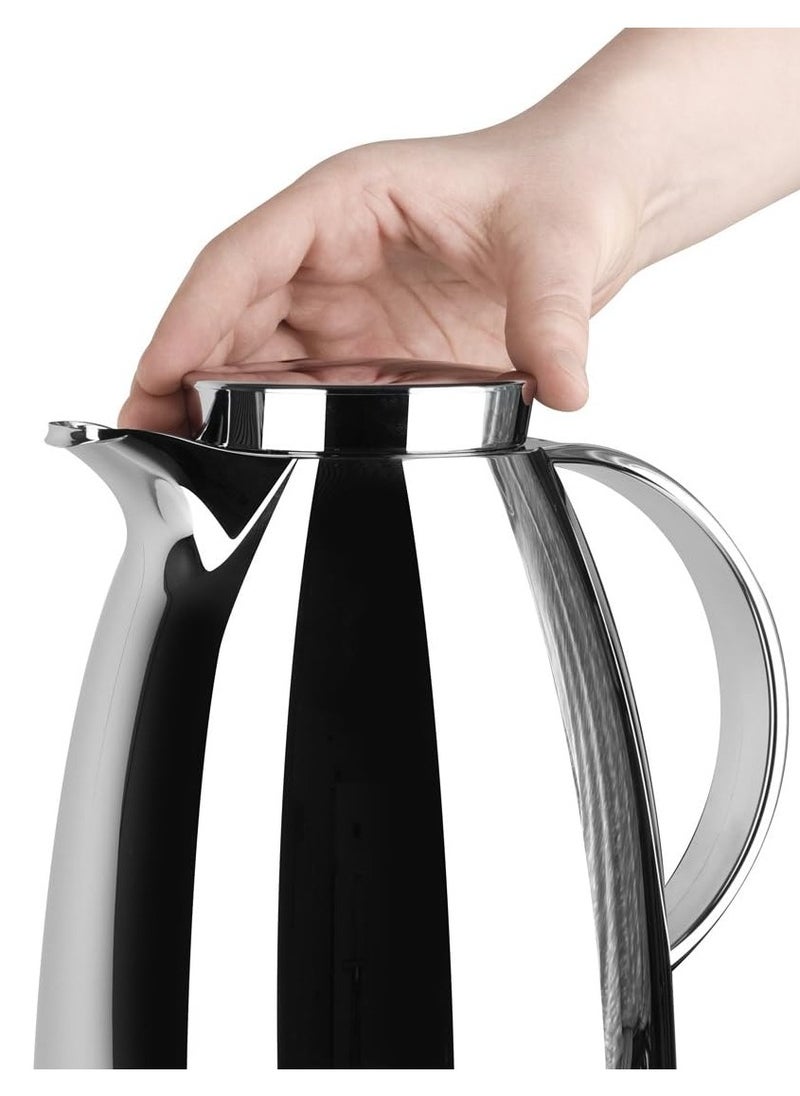 Auberge 1.5L Vacuum Flask – Chrome Insulated Drink Jug with Screw-Top Lid – Leak-Proof Hot & Cold Beverage Flask for Tea, Coffee, and More – Ideal for Indoor & Outdoor Use – Made in Germany