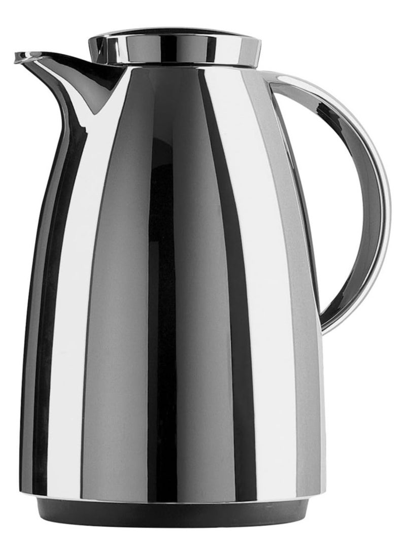 Auberge 1.5L Vacuum Flask – Chrome Insulated Drink Jug with Screw-Top Lid – Leak-Proof Hot & Cold Beverage Flask for Tea, Coffee, and More – Ideal for Indoor & Outdoor Use – Made in Germany