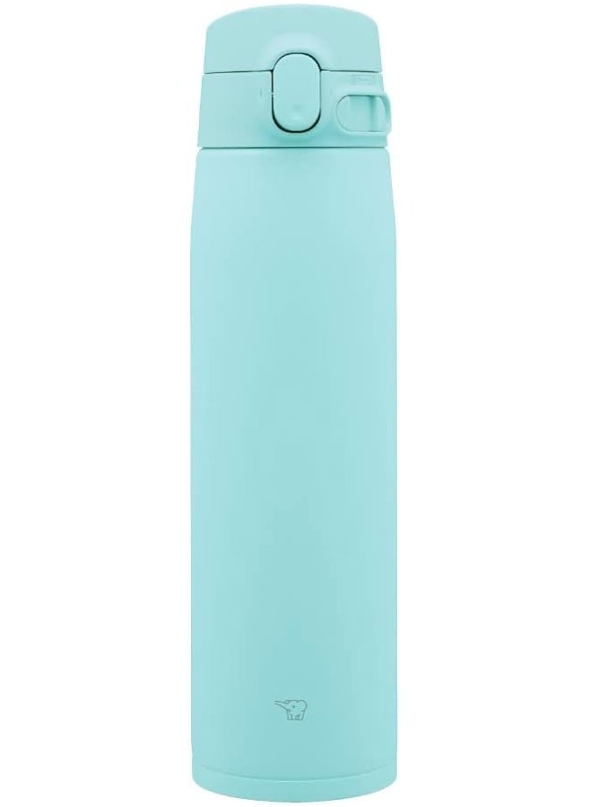 Zojirushi SM-VA72-AM Water Bottle, One-Touch Stainless Steel Mug, Seamless, 24.3 fl oz (720 ml), Mint Blue