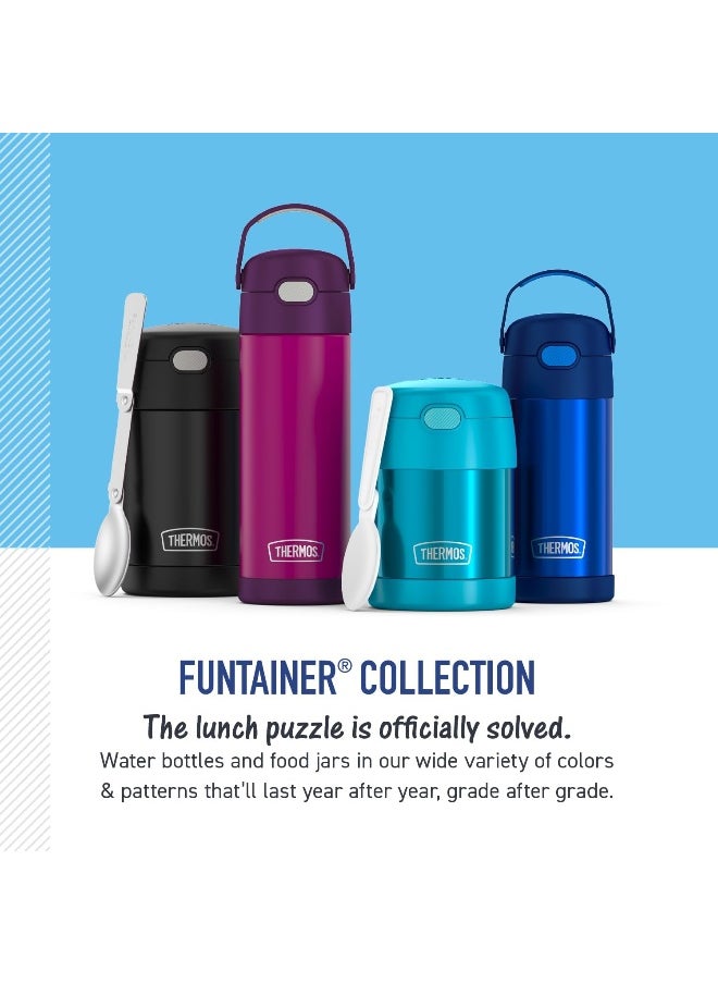 THERMOS FUNTAINER Water Bottle with Straw - 12 Ounce, Pokémon - Kids Stainless Steel Vacuum Insulated Water Bottle with Lid