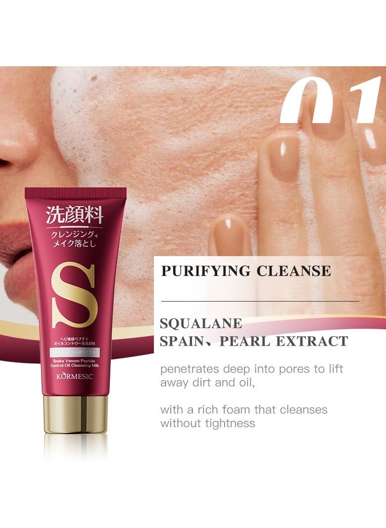 Syn-Ake Peptide Facial Care 5-Piece Set – Gentle Cleansing & Hydrating Skincare