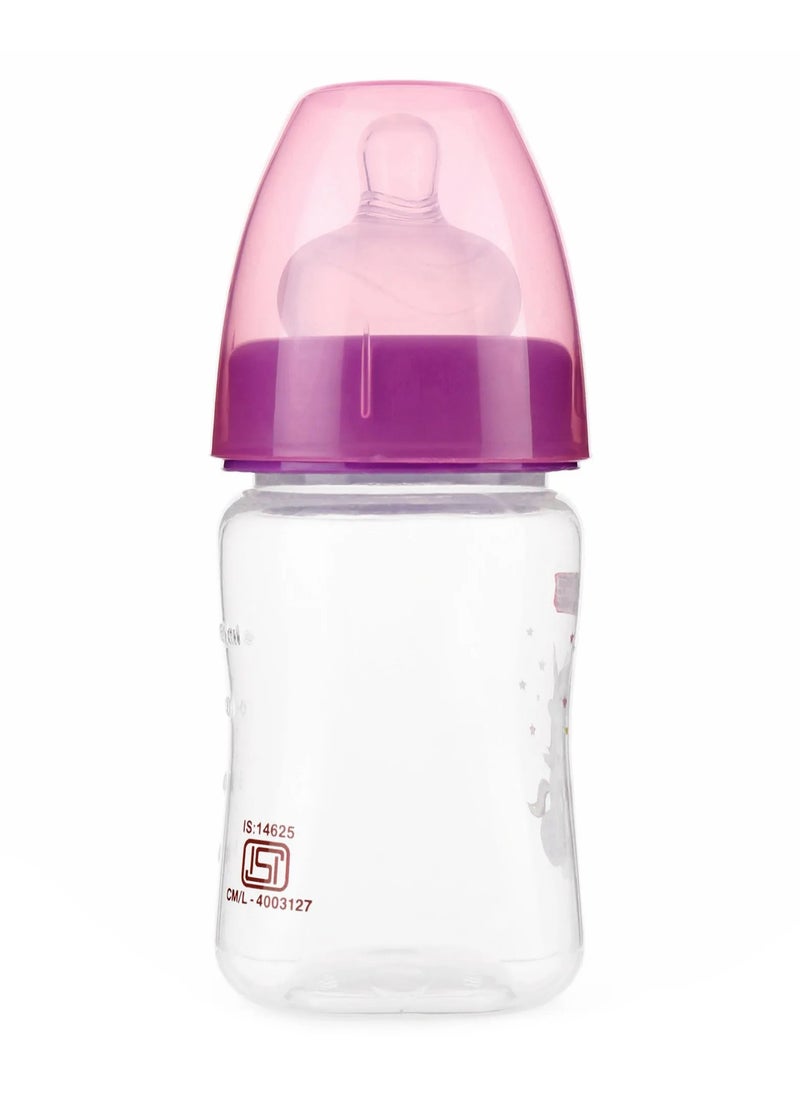 Babyhug Wide Neck Sterilizable Polypropylene Feeding Bottle - 150 ml
