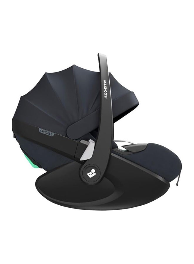 Pebble 360 Pro2 Infant Car Seat, 360 Swivel, G-Cell Side Impact Protection, Full Lie-Flat Position, ClimaFlow Temperature Control, 0-18 Months, Essential Graphite
