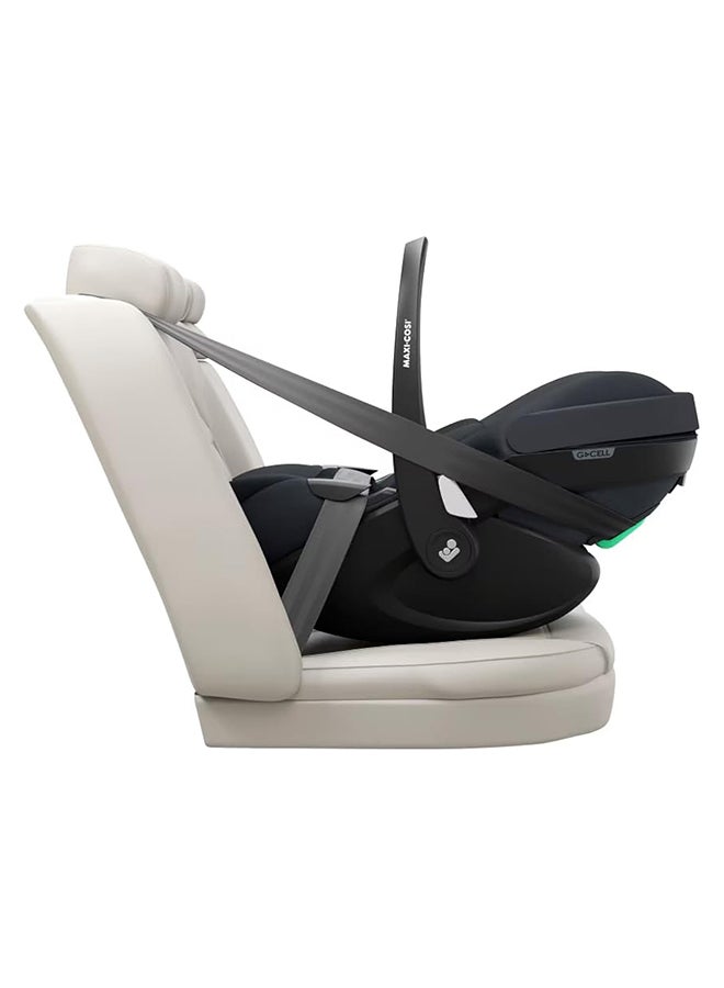 Pebble 360 Pro2 Infant Car Seat, 360 Swivel, G-Cell Side Impact Protection, Full Lie-Flat Position, ClimaFlow Temperature Control, 0-18 Months, Essential Graphite