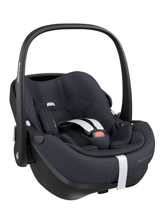 Pebble 360 Pro2 Infant Car Seat, 360 Swivel, G-Cell Side Impact Protection, Full Lie-Flat Position, ClimaFlow Temperature Control, 0-18 Months, Essential Graphite