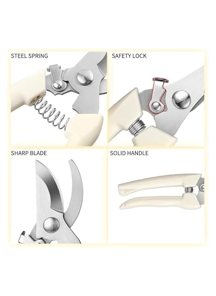 Pruning Shears, Garden Scissors, Pruning Shears for Gardening, Steel Materials Bending Handle Rust Prevention Comfortable Practical Pruning Tool, Suitable for Bonsai And Other Plants