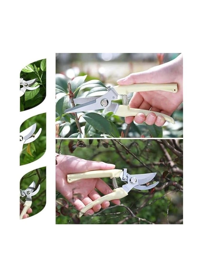 Pruning Shears, Garden Scissors, Pruning Shears for Gardening, Steel Materials Bending Handle Rust Prevention Comfortable Practical Pruning Tool, Suitable for Bonsai And Other Plants