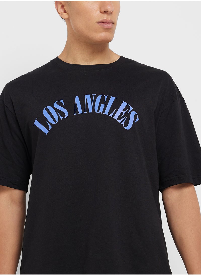 Graphic Print Oversized T-Shirt