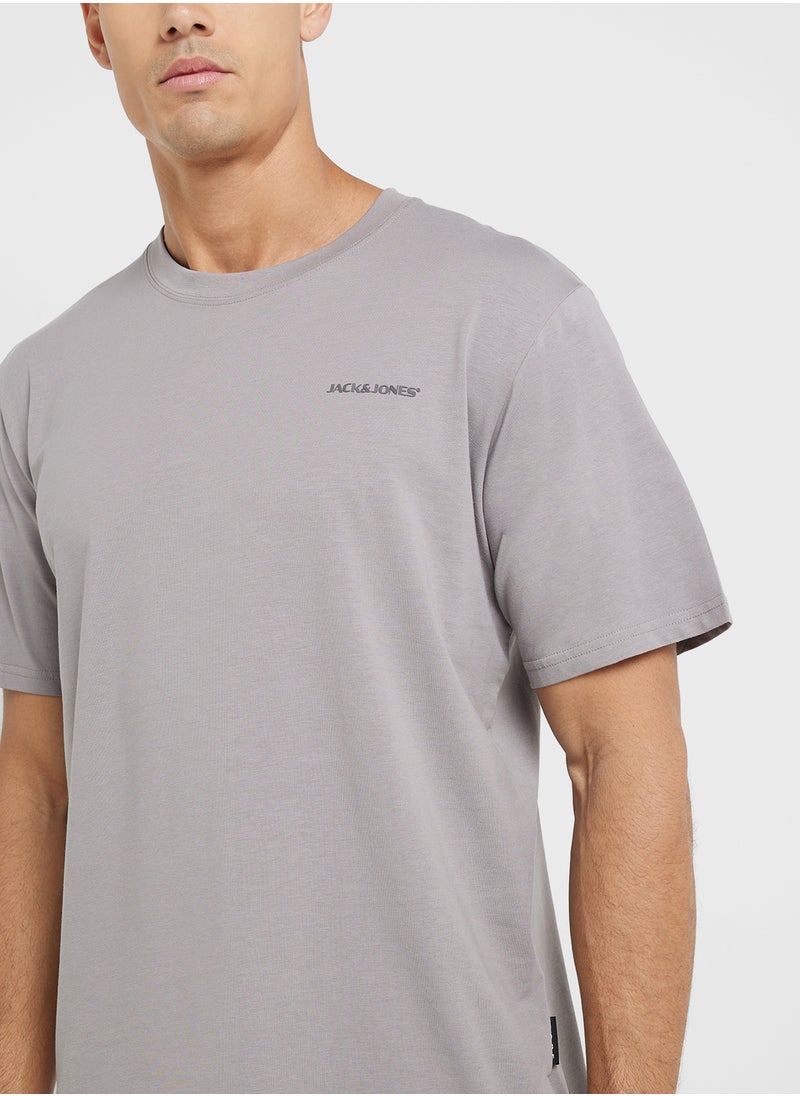 2 Pack Jcopacer Back Print Tee Ss Crew T-Shirt