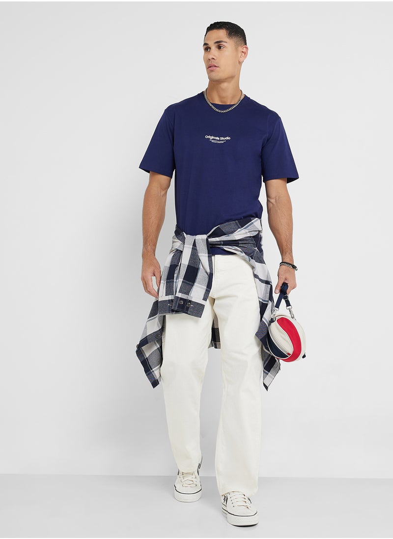 Jorvesterbro Logo Print  Crew Neck T-Shirt