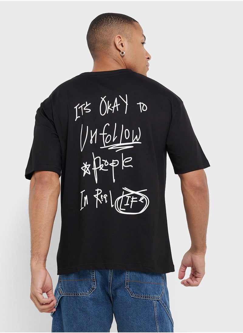 Graphic Print Oversized T-Shirt