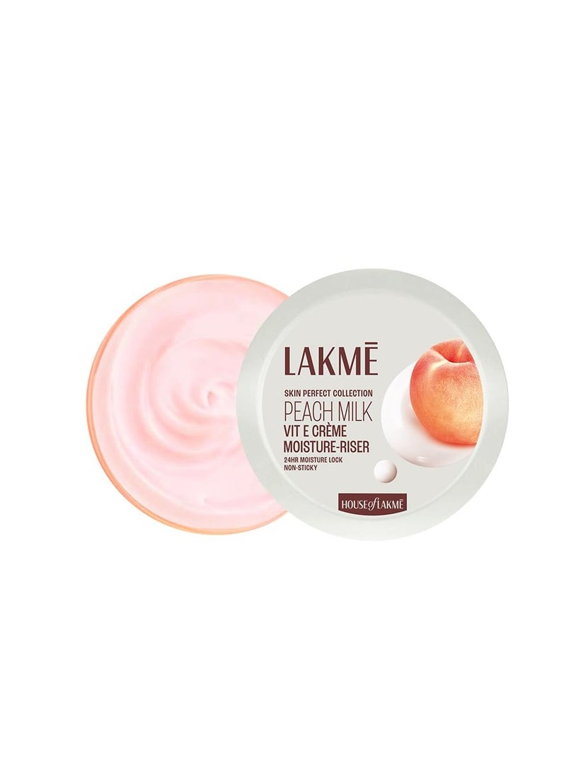 Peach Milk Soft Crème Moisturizer For Face 100g || Daily Lightweight Whipped Cream With Vitamin E For Soft