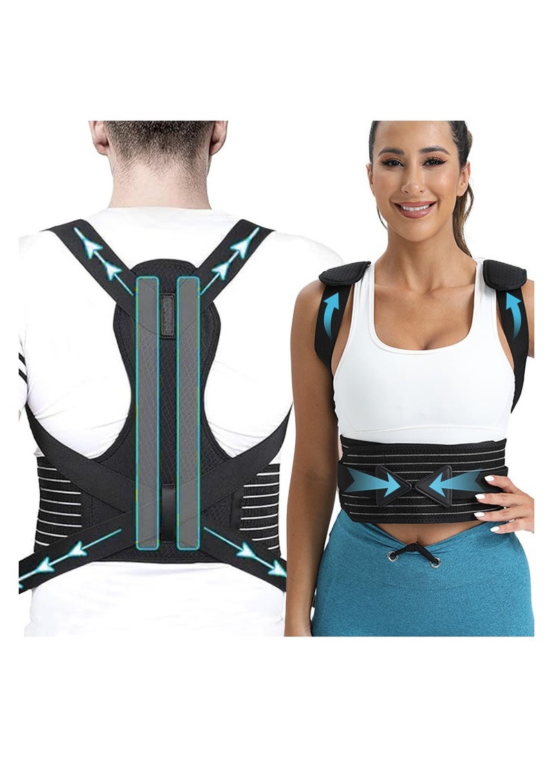 Anti Hunchback Shoulder Opening And Waist Protection Back Support Upright Posture Belt