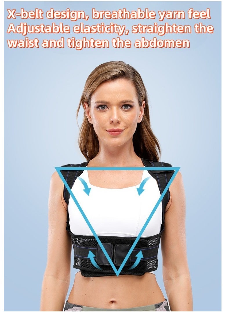 Anti Hunchback Shoulder Opening And Waist Protection Back Support Upright Posture Belt