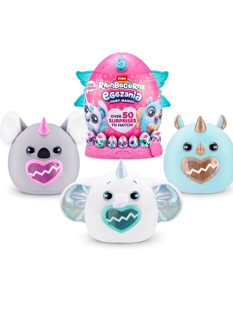Rainbocorns EGGZANIA Fairy Mania(Rhino) Series 1 Plush Soft Assorted
