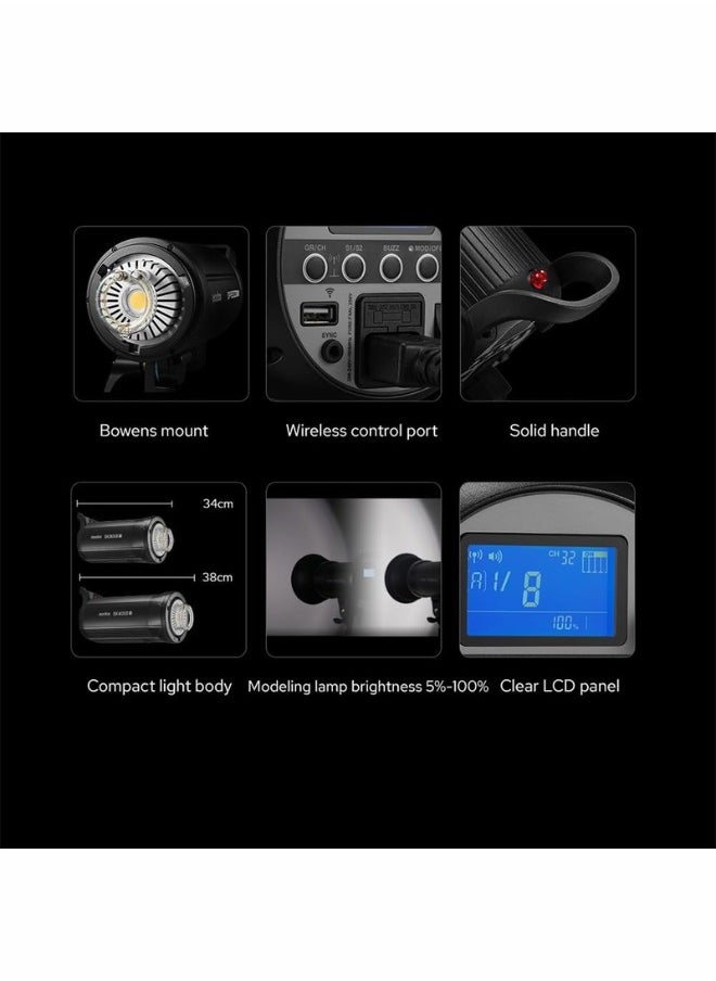 Godox SK400II V Studio Flash | 400Ws Power with LED Modeling Lamp | Powerful Lighting for Professional Photography, Studio & Outdoor Shoots