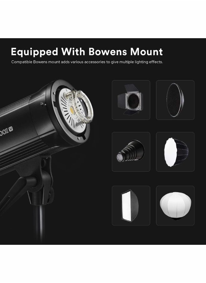 Godox SK400II V Studio Flash | 400Ws Power with LED Modeling Lamp | Powerful Lighting for Professional Photography, Studio & Outdoor Shoots